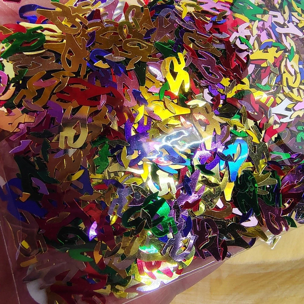 Year 25 Confetti (4‎ pkgs) Milestone Confettios Party Decorations Table Scatter